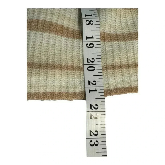NEW American Eagle Women's Medium Brown Striped Cardigan Balloon Sleeve NWT - Picture 6 of 8